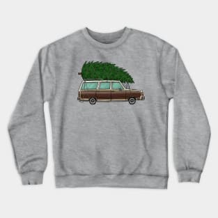 On the Way to Christmas - car only Crewneck Sweatshirt